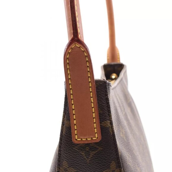 LOUIS VUITTON Looping GM Shoulder Bag M51145 Monogram canvas Brown Used Women LV - Picture 2 of 12